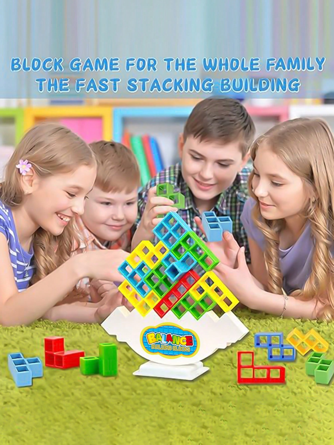 Party Games Quiz - Balance Stacking Board Games Kids Adults
