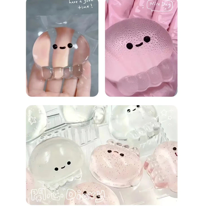 Party Games Animals - Cute transparent jellyfish adorable romantic squishy