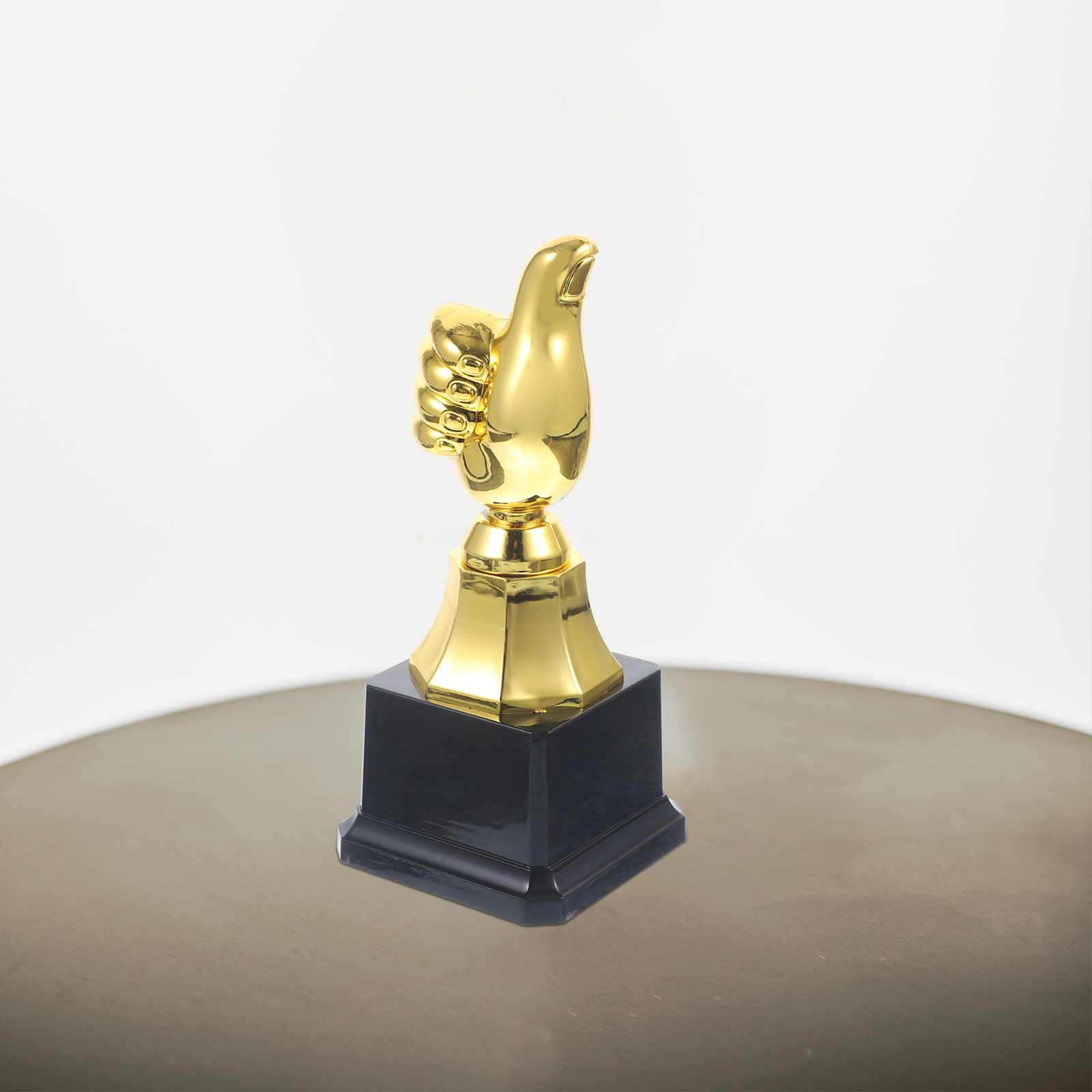 Party Games Competition - 1Pcs Plastic Thumb Trophy Black Base