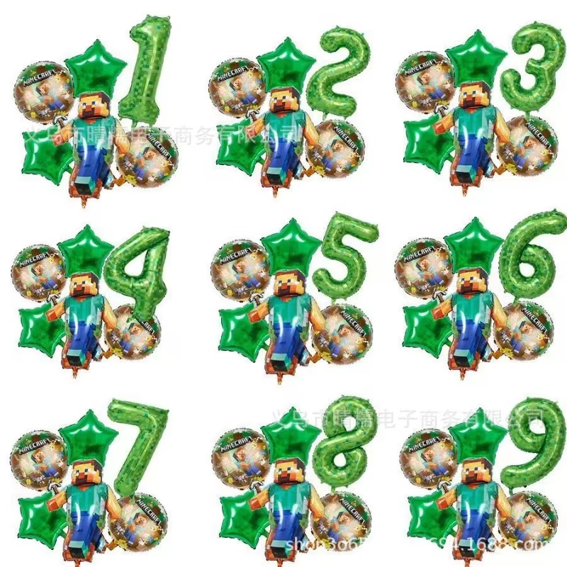 Party Games Minecraft - Hot Game Minecrafts Green Digital 1-9