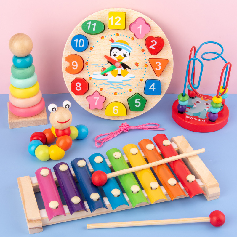 Party Games Animals - Montessori Baby Toys Kids 3D Wooden