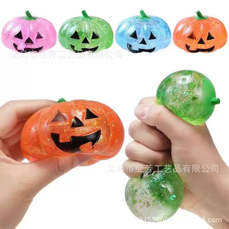 Party Games Adults Funny - Halloween Pumpkin Maltose Stress Ball Squishy