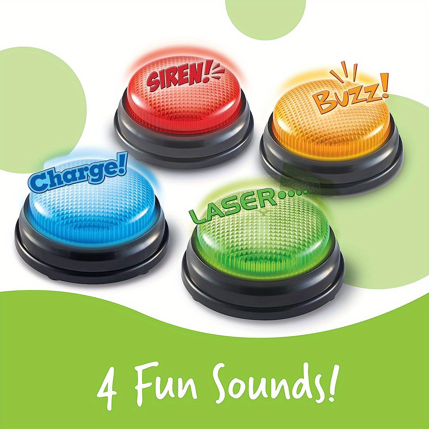 4pcs Lights and Sounds Buzzers - Party Games Quiz ulasan dan harga