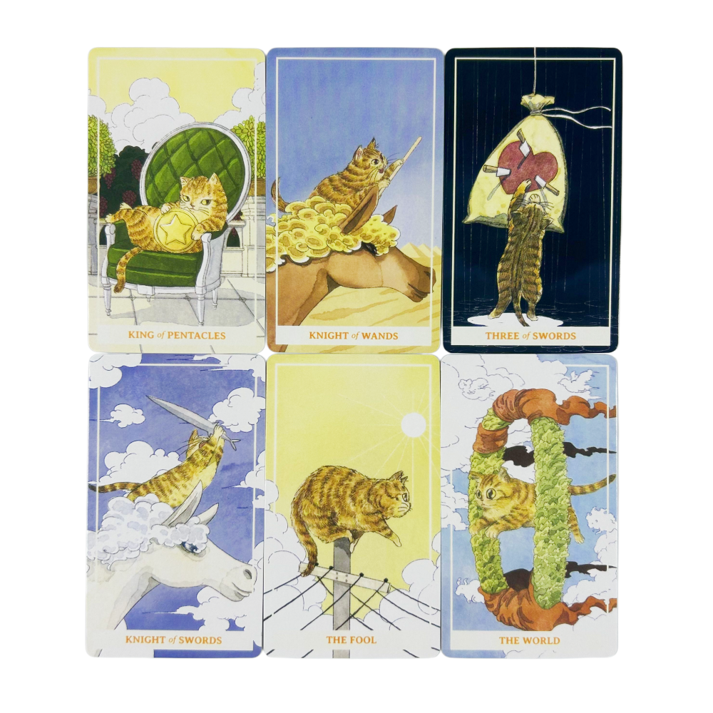 Sunny Orange Cat Tarot Cards A - Party Games Best ulasan dan harga