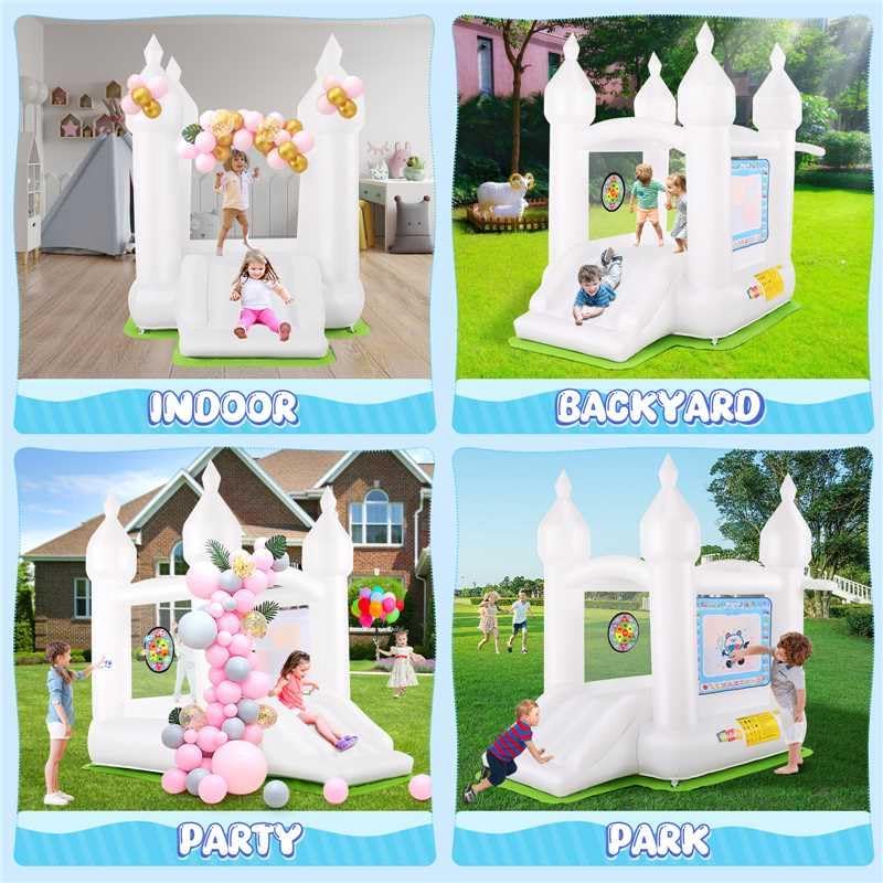 Inflatable Bounce House with S - Party Games Using Balloons ulasan dan harga