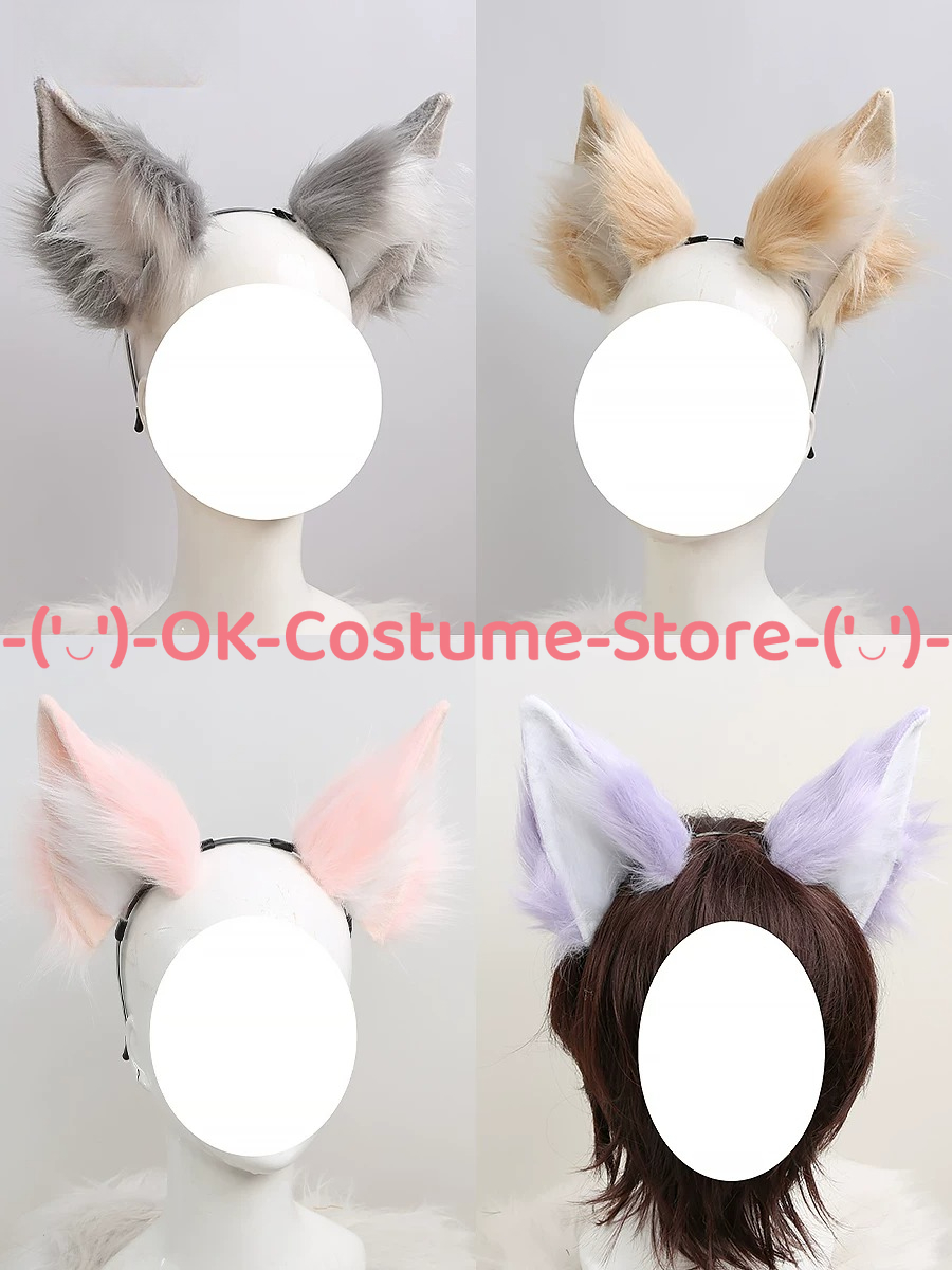 Faux Fur Fox Ears and Tail Set - Party Games Animals ulasan dan harga