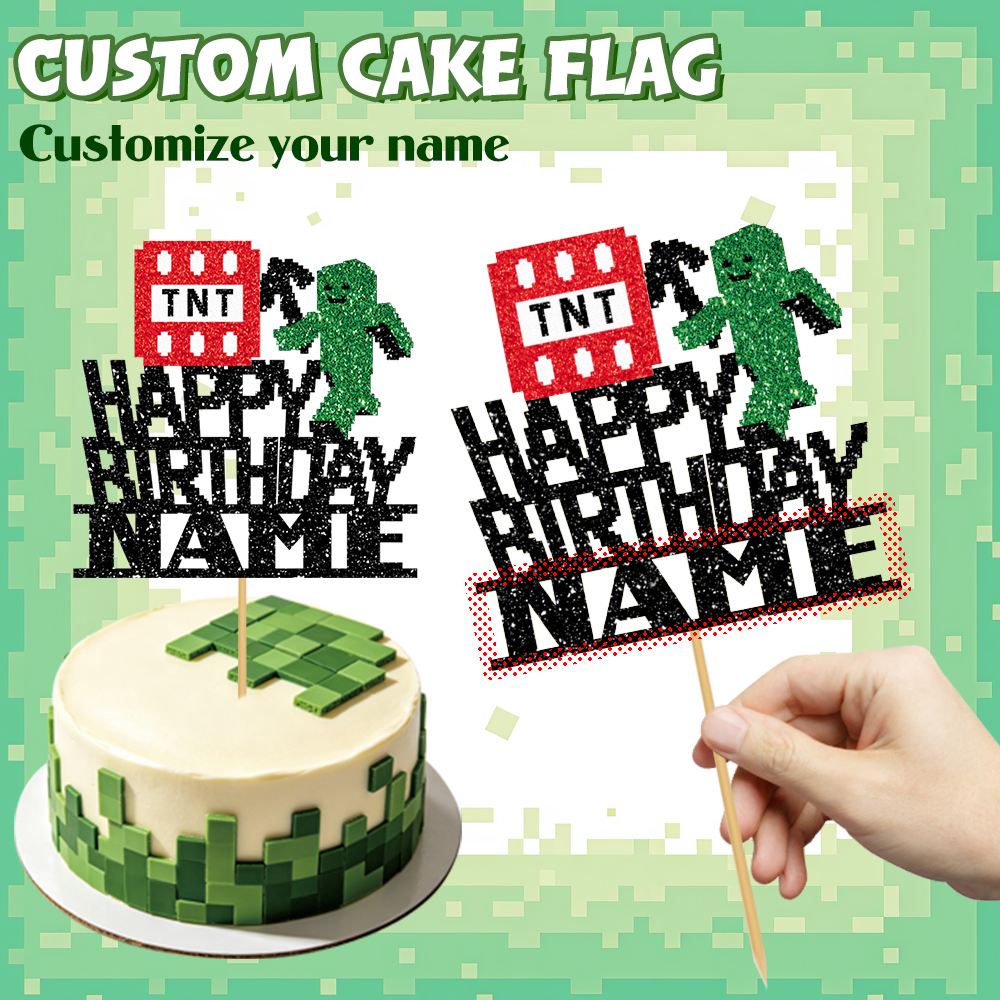 1/3/6 Pcs Of Glitter Minecraft - Party Games Minecraft ulasan dan harga