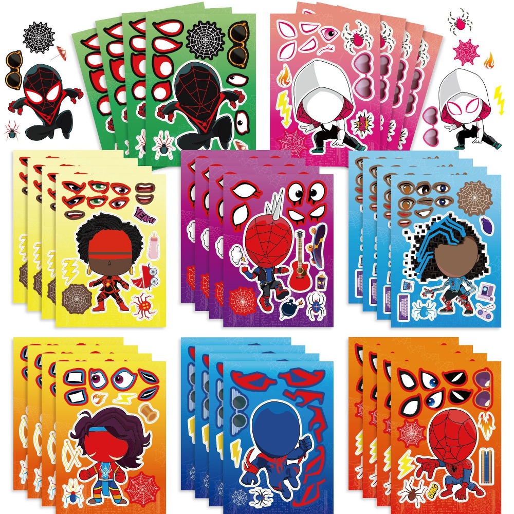 8/24pcs Spider Man  Puzzle Sti - Party Games Quiz ulasan dan harga
