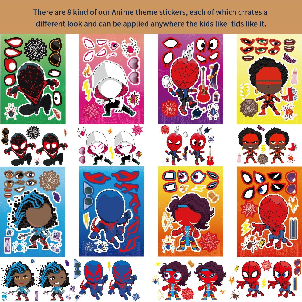 8/24pcs Spider Man  Puzzle Sti - Party Games Quiz ulasan dan harga