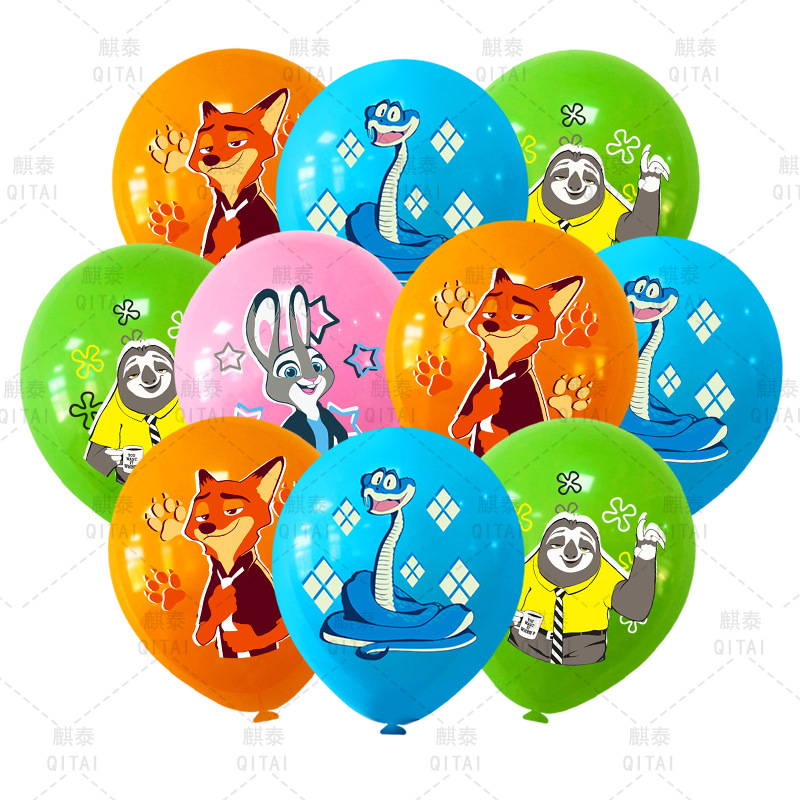 New Zootopia Balloons Wild Ani - Party Games Animals ulasan dan harga
