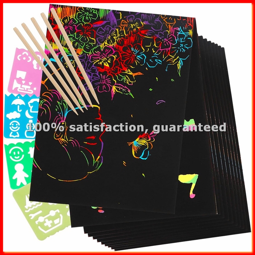 Scratch Paper Art Set, Black C - Party Games Birthday ulasan dan harga