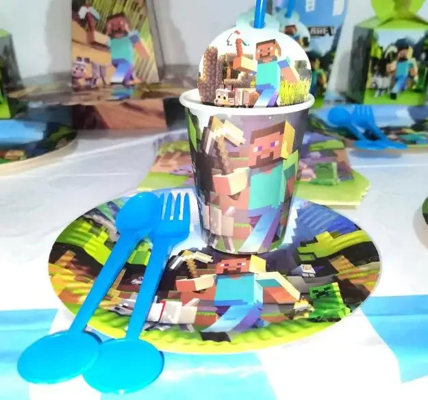 Hot Minecrafte Party Decoratio - Party Games Minecraft ulasan dan harga
