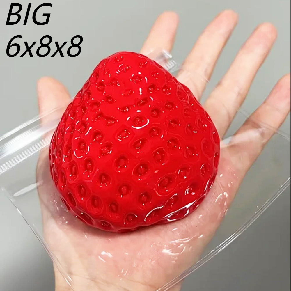 Strawberry Squeeze Toy Fidget  - Party Games Ideas ulasan dan harga