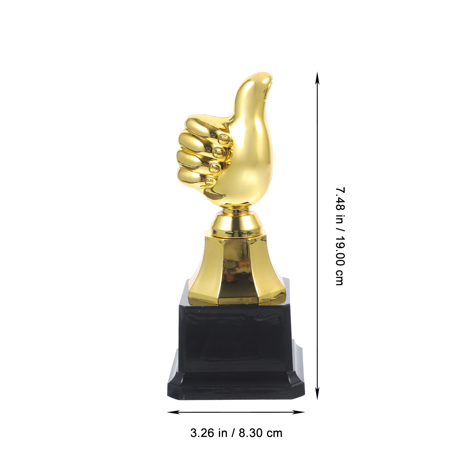 1Pcs Plastic Thumb Trophy Blac - Party Games Competition ulasan dan harga