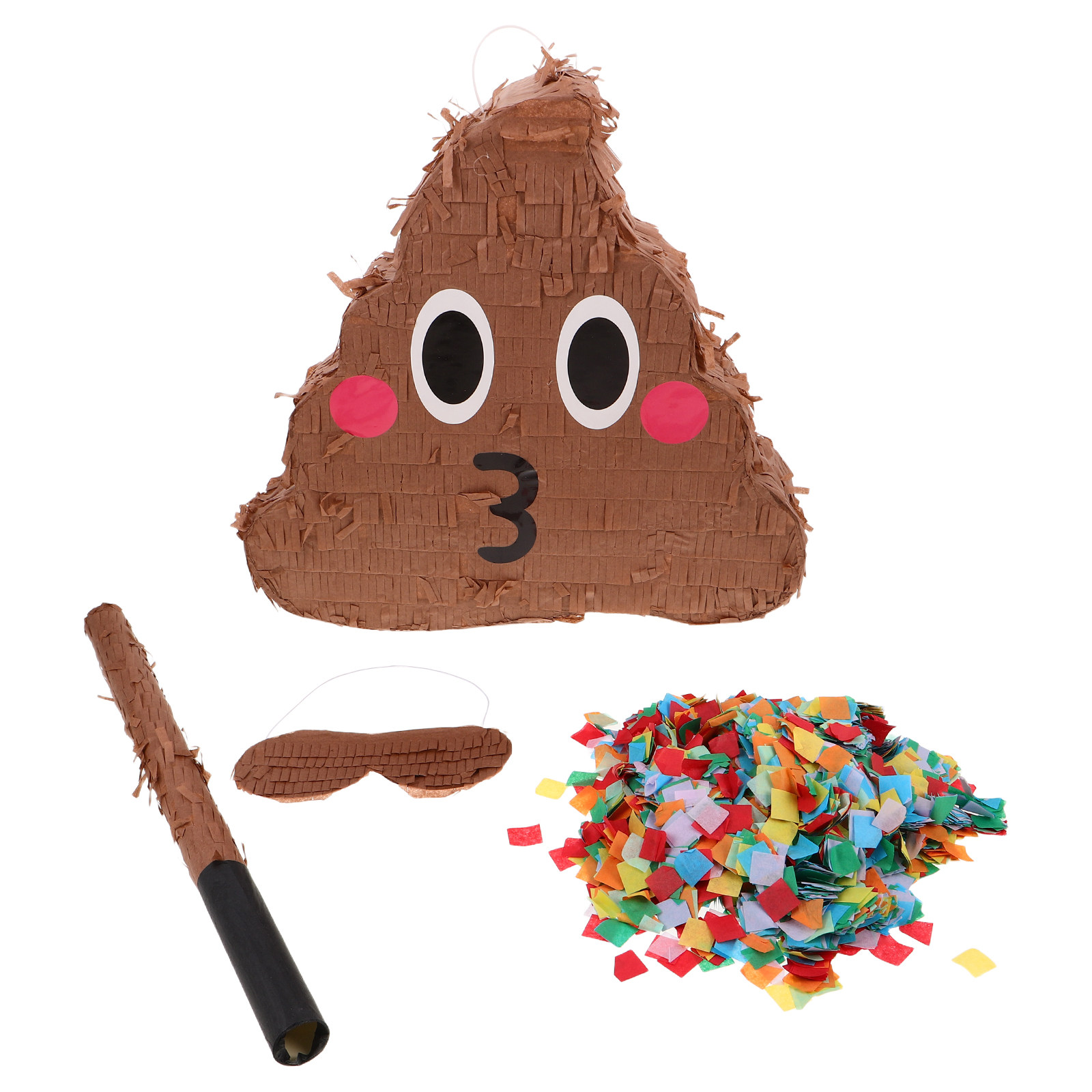 1Set Funny Poop Pinata with St - Party Games Adults Funny ulasan dan harga