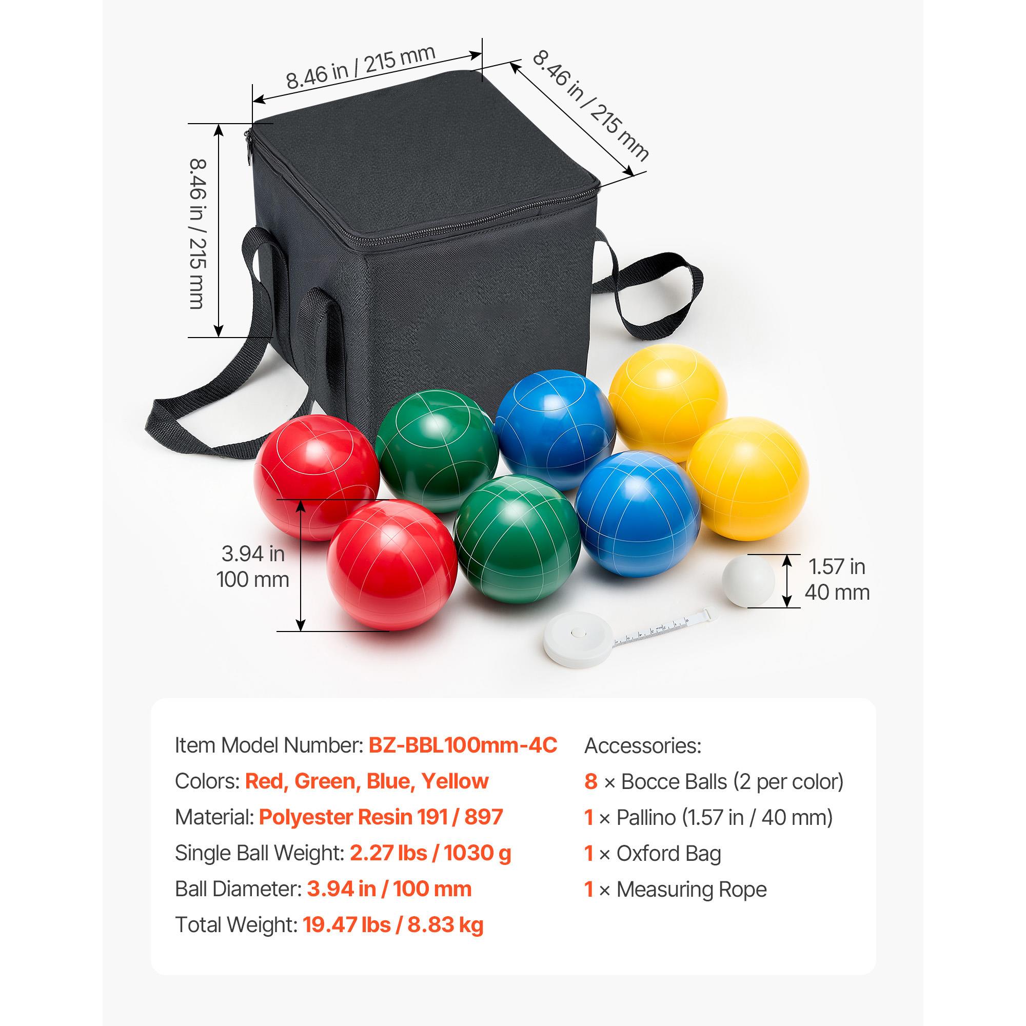 Bocce Ball Set 100mm 8 Resin B - Bocce Ball Lawn ulasan dan harga