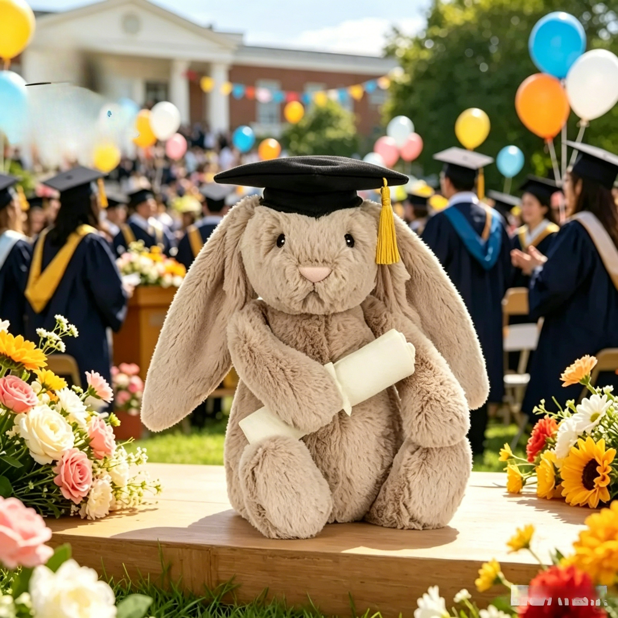 Shy Bunny Graduation Outfit Gr - Party Games Birthday ulasan dan harga