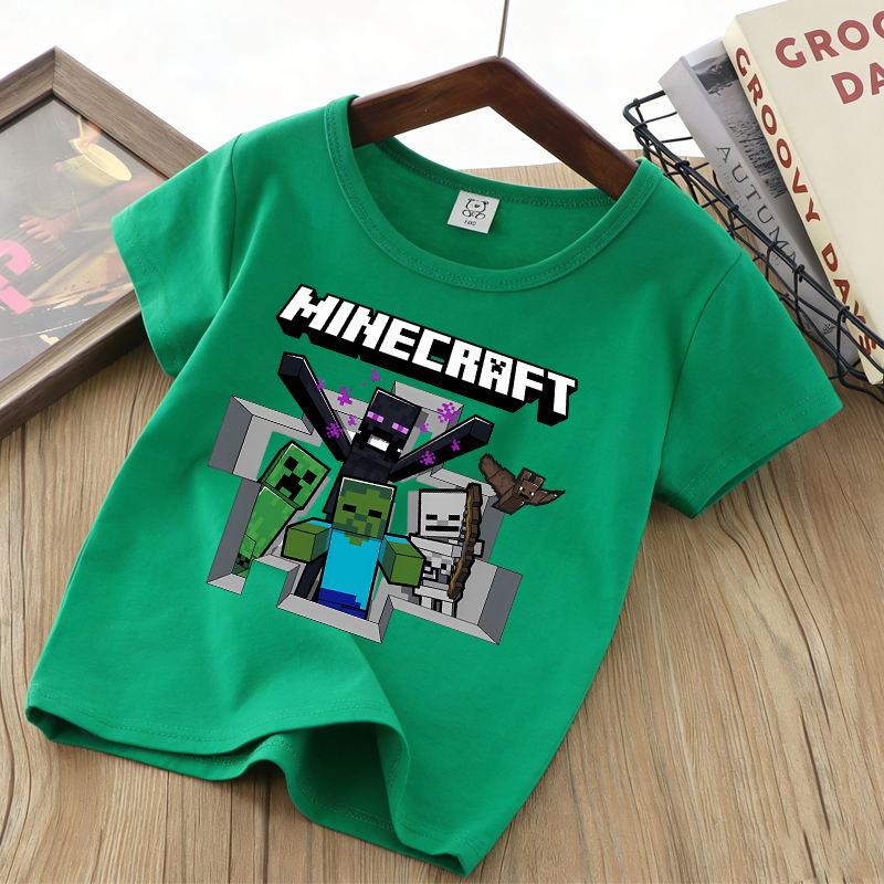 Minecrafted Children T-Shirts  - Party Games Minecraft ulasan dan harga