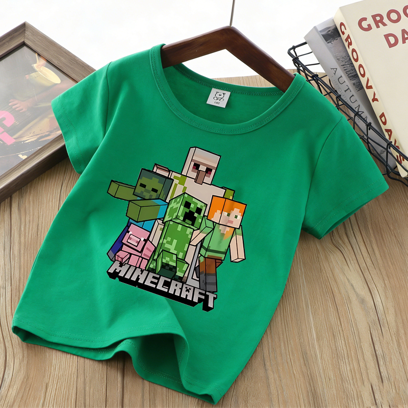 Minecrafted Children T-Shirts  - Party Games Minecraft ulasan dan harga