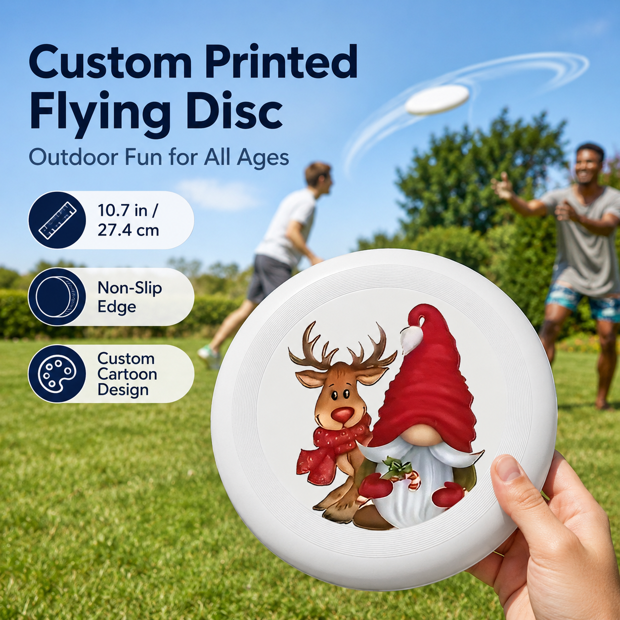 Durable Plastic Frisbee –Custo - Party Games Competition ulasan dan harga