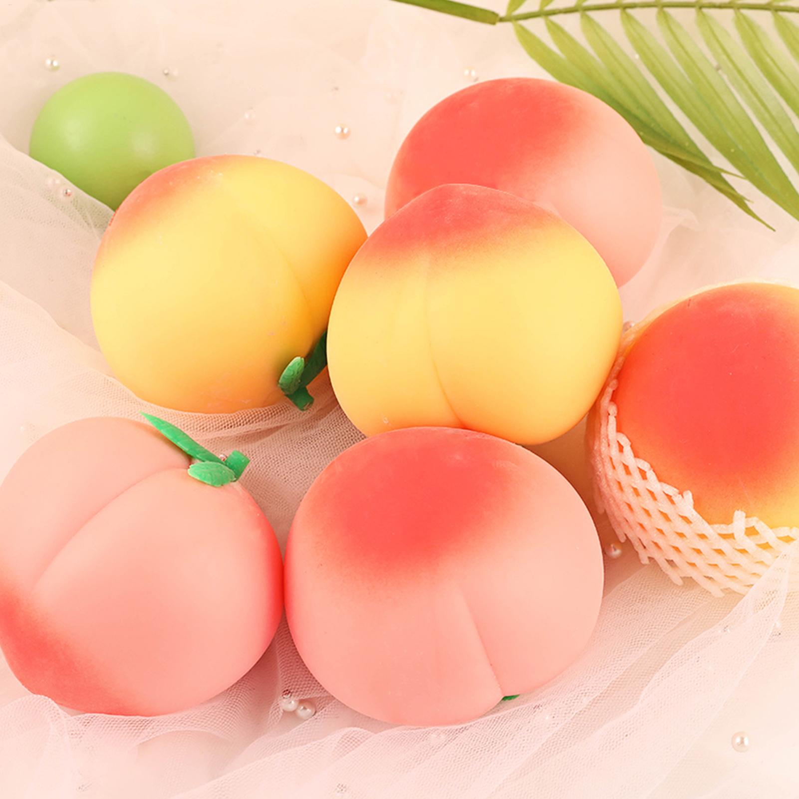 8x6cm Peach Squeeze Toy Slow R - Party Games Quiz ulasan dan harga