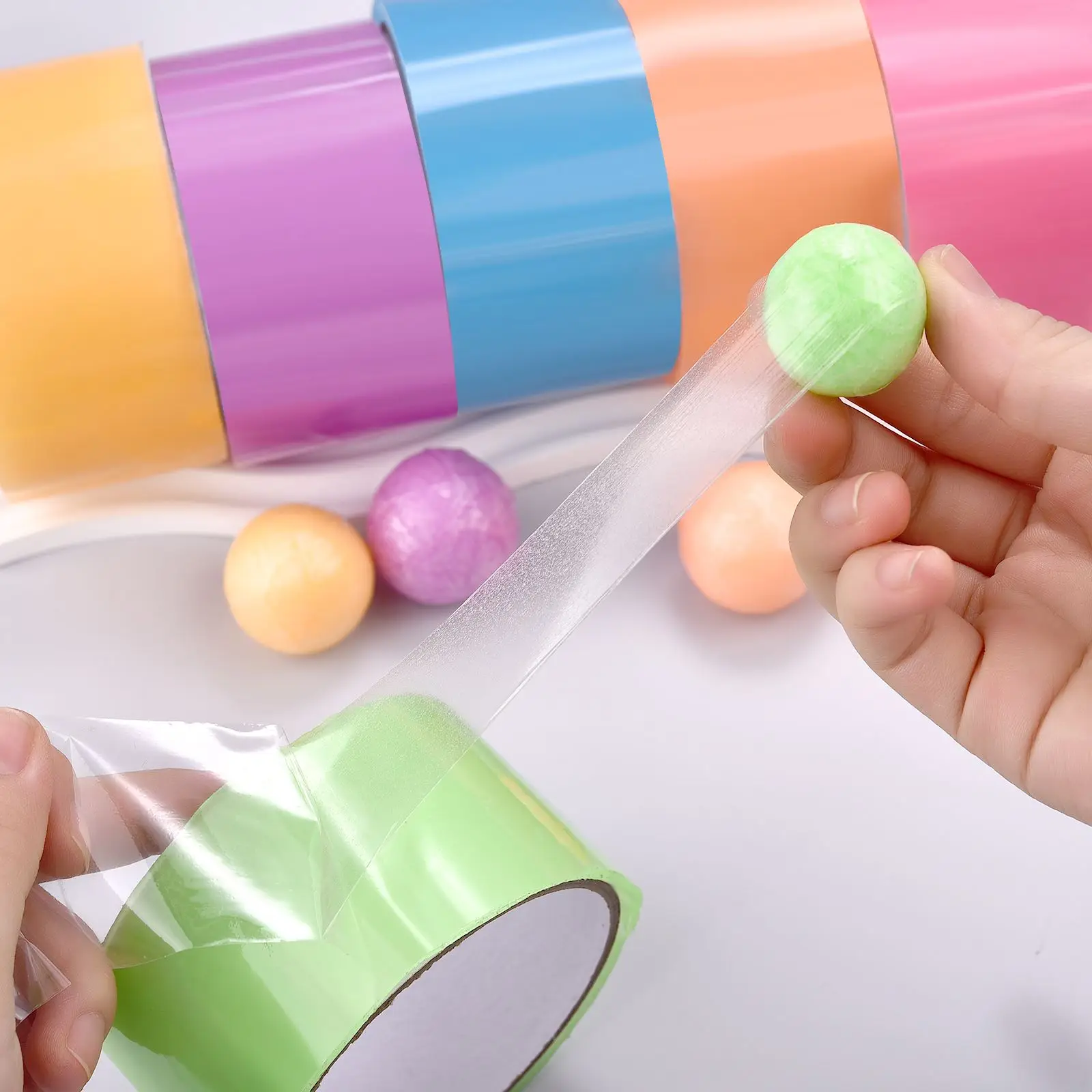 10M/Roll Sticky Ball Tapes Lum - Party Games Adults Funny ulasan dan harga